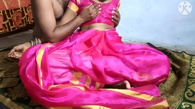 Sex with housewife in pink sari